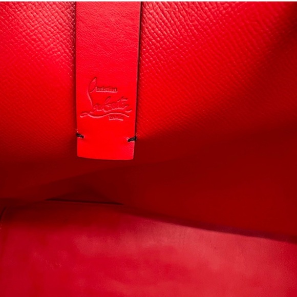 CHRISTIAN LOUBOUTIN Cabata GM Leather Tote Bag Black with Pouch and dustbag ❤️ - Picture 9 of 11